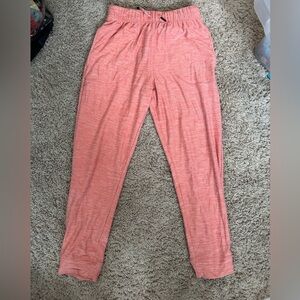 Hanna Andersson Pink Track Pants with Elastic Waistband